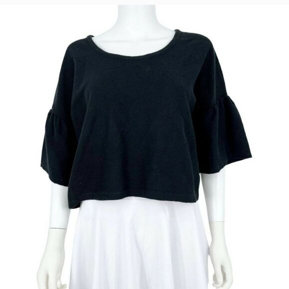 Madewell Texture & Thread Gathered-Sleeve Top sz Sm - Picture 1 of 14